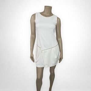 MOHITO Sleeveless White Mini Dress Small -‎ UK 36